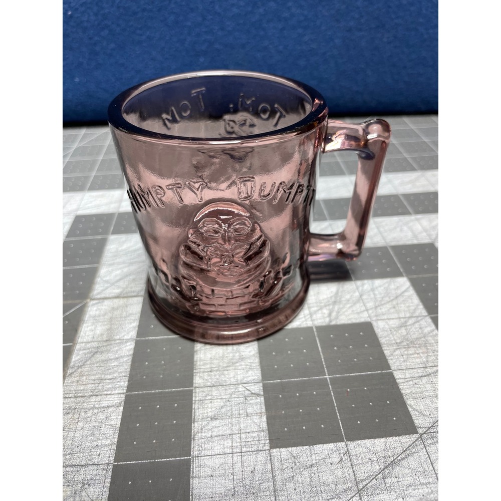 Amethyst Glass Child Mug Purple Humpty Dumpty Tom Tom Pipers Son